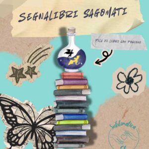 Segnalibri Sagomati - Pila di libri con pozione
