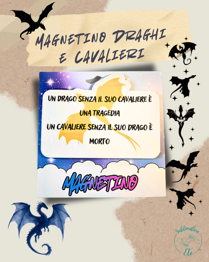 Magnetini Draghi Romantasy - immagine 3