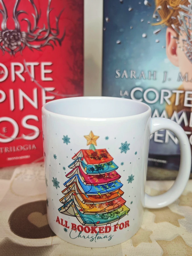 Tazza natalizia “All Booked for Christmas”